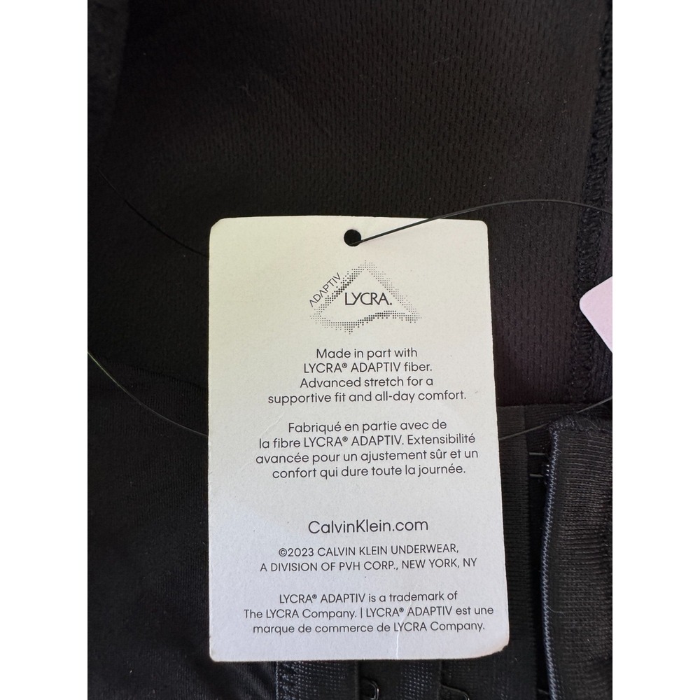 Calvin Klein, Size Medium, Form To Body Black Lightly Lined Bandeau Bralette NEW - Picture 10 of 12